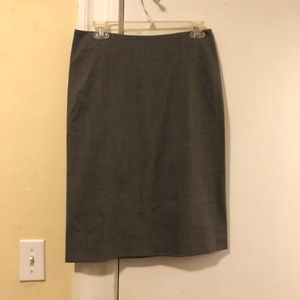 Theory Skinny Pencil Skirt Gray